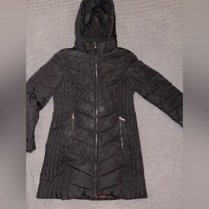 Tommy Hilfiger Women's Long Black Puffer Jacket